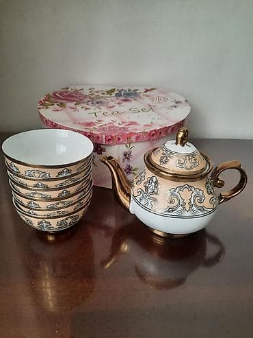 bubble tea: Чайный набор 8 предметов в подарочной коробке (сердце). Состав: - — 2