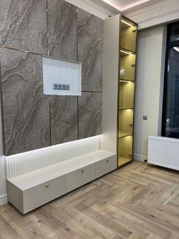 эшик дом: Буйрутма эмеректер, Уктоочу бөлмө, Ашкана гарнитурасы, Үстөл, Шкаф — 15