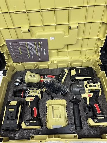 ac adapter: Аккумуляторный набор электроинструментов GT 21V в кейсе Состав — 4