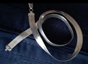 золотые цепочки бу: Цепочка, Проба 925, Женские, Б/у — 4