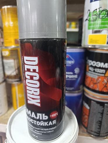 Эмаль термостойкая в аэрозольном баллоне DECORIX - Назначение: для