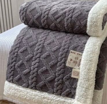 детское одеяло на овчине: Плед, Корея, Новый, Все сезоны, Двусторонний — 10