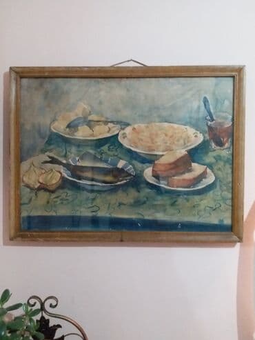 журналы об искусстве: Эстамп в багетной раме (54×75 см), автолитография, 1967 год. Художник — 2