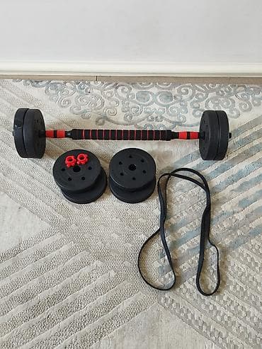 Дроны: Универсальный набор для домашнего фитнеса: разборные гантели/штанга + — 2