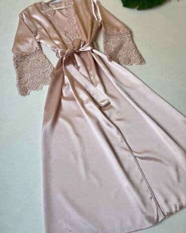 белая ночная сорочка: Ночная сорочка, Атлас, Длинная модель, XS, S, M — 8