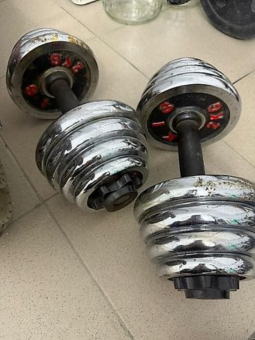 Разборные гантели, пара. - Тип: разборные гантели с металлическими — 2