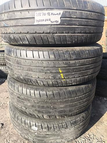 r 16: Шины 225 / 70 / R 16, Лето, Б/у, Комплект, Легковые, Hankook — 1