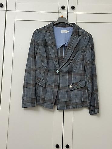 slim patch: Женский жакет в клетку - Крой: полуприталенный, классические лацканы — 1