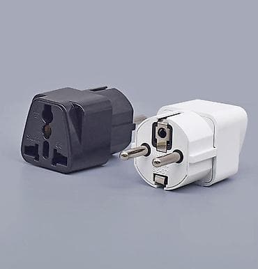 element 5: Розетка - адаптер питания на евро вилку (250V/max 10A, Black,white) — 1