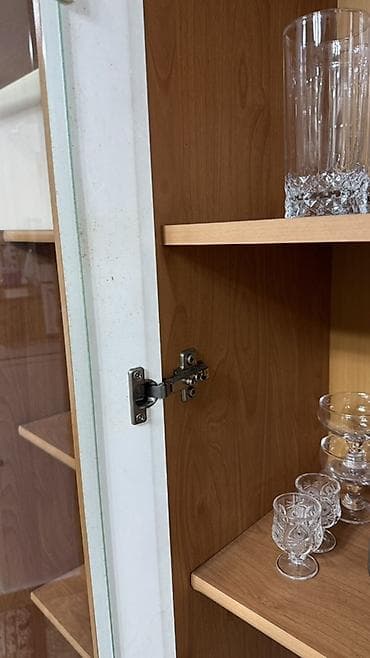 Стенки-шкафы: Стенка-шкаф, Тип стенки-шкафа: Модульная, Для зала, Особенности: Для хранения посуды — 5