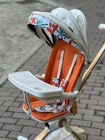 золотые коронки: Коляска, цвет - Черный, Новый — 3