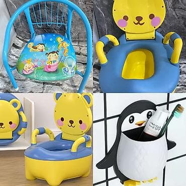подгузники для плавания: Детский набор для туалета и ванной комнаты 1) Горшок-стульчик «Мишка» — 1