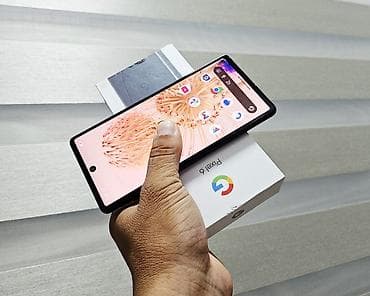 пиксель 10: Google Pixel 6, Б/у, 128 ГБ, цвет - Черный, 1 SIM, 2 SIM — 4