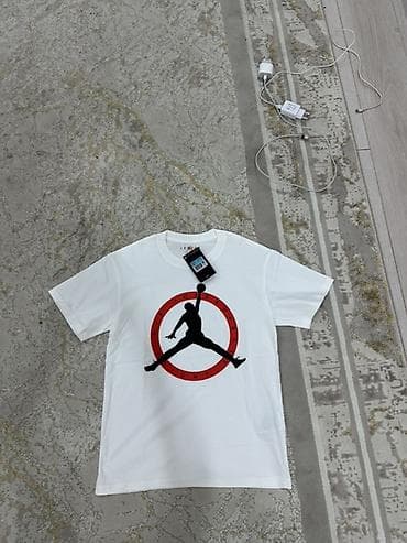 Футболка Jordan Air - Цвет: белый - Принт: крупный логотип Jumpman в — 1