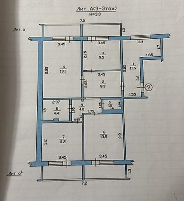 Продажа квартир: 3 комнаты, 83 м², 106 серия, 3 этаж — 6