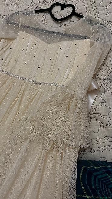 дедские одежды: Вечернее платье, А-силуэт, Длинная модель, С рукавами, XS, S — 2