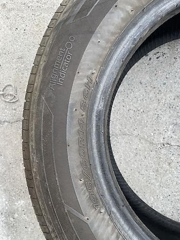 1: Шины 195 / 60 / R 14, Лето, Б/у, 1 шт, Легковые, Корея, Hankook — 1