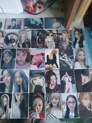 сколько стоит карты: Набор фотокарт с k‑pop айдолами и женскими группами. 8 сом 1 штука Что — 4