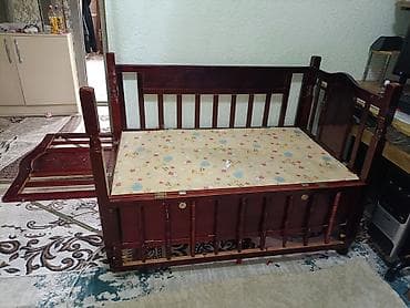 игрушки деревянные: Детский комплект: деревянная кроватка-люлька + игровой набор палаток с — 1