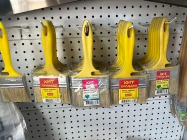 щетка от снега: Кисть малярная плоская, с пластиковой жёлтой ручкой. Подходит для — 2