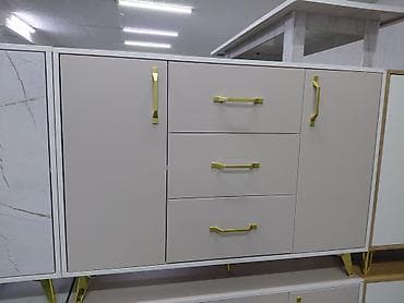 ножк: Комод для одежды, Новый, Без зеркала, ЛДСП, цвет - Бежевый, Бесплатная доставка — 2