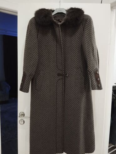 Пальто, Классика, Зима, Кашемир, Длинная модель, Однобортная модель, С утеплителем, Рукава реглан, 2XL