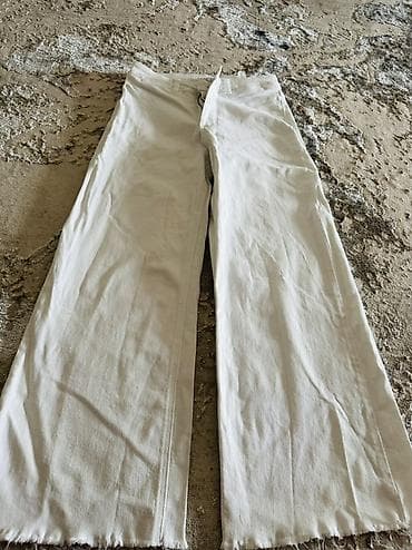 свободные штаны: Белые широкие джинсы Sela moms & monsters - Модель: прямые/wide — 1