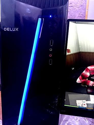 Техника жана электроника: Игровой ПК с подсветкой в кLорпусе DELUX процессор lntel Core i3 4130 — 2