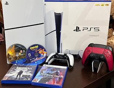 PS5 (Sony PlayStation 5): Торг имеется в наличии 3 джойстика красного черного и белого света при — 5