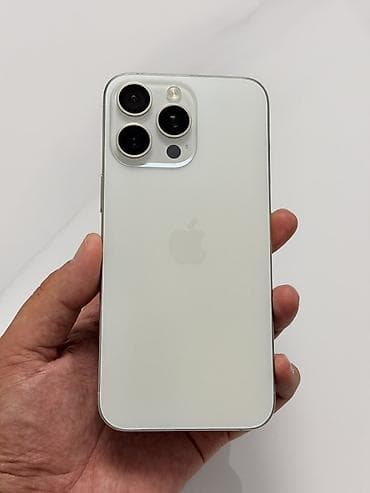 macbook pro 2017: IPhone 15 Pro Max, Б/у, 512 ГБ, Белый, Защитное стекло, Чехол, 94 % — 1