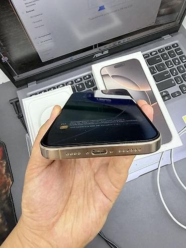 ipod touch: IPhone 16 Pro Max, Б/у, 256 ГБ, Natural Titanium, Коробка, 90 % — 4