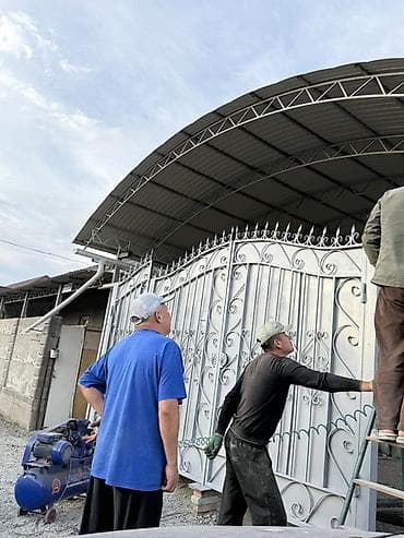 покраска желез: Покраска металлических ворот и калиток - Профессиональная окраска — 5
