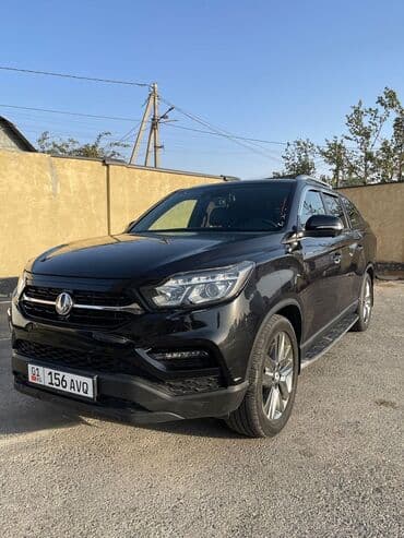 rex: Черный (рамный) внедорожник Rexton 2019г. 2.2 турбо дизель. Камеры — 1