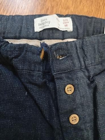 мужской рубашки: Джинсы и брюки, цвет - Синий, Б/у — 2