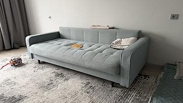 высокий диван: Прямой диван, Б/у — 1