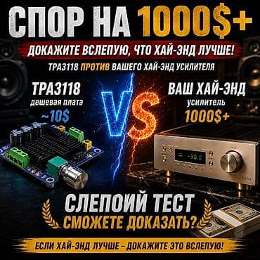 Аудиотехника: Могу поспорить на 1000+$ что не отличите в слепую от вашего усилителя — 1