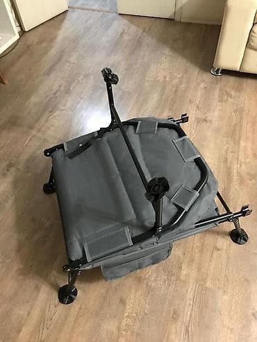 Текчелер, стеллаждар, секичелүү койгучтар: Мягкий серый матрас для раскладушки или шезлонга. Имеет прямоугольную — 4