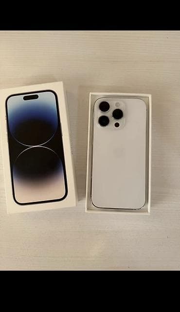16 про бу: IPhone 14 Pro, 256 ГБ, Серебристый, Коробка — 1