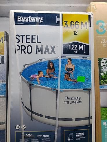 Бассейн каркасный Bestway Steel Pro MAX - Форма: круглый - Диаметр