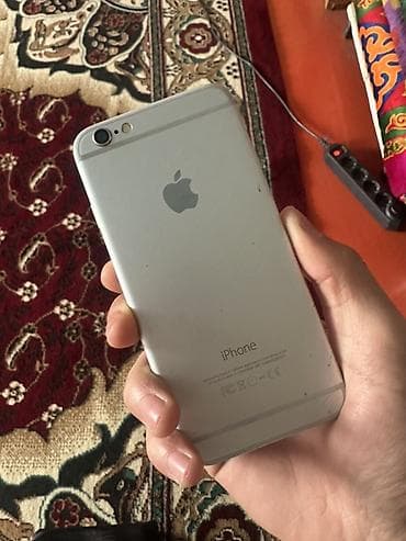 айфон 6х: IPhone 6s, Б/у, 64 ГБ, Серебристый, Защитное стекло, 72 % — 2