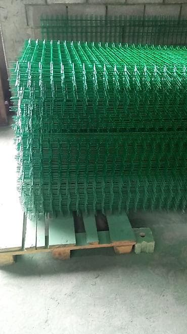 Сварные панельные секции забора 3D, зеленые (порошковое полимерное