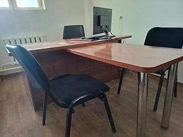 продам письменный стол: Офисный стол руководителя с приставкой - Комплект: основной стол с — 5