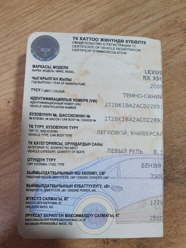 опрыскиватель садовый бензиновый: Lexus RX: 2009 г., 3.5 л, Автомат, Бензиновая, Кроссовер — 17