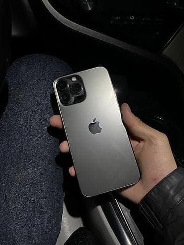 IPhone 13 Pro Max, Б/у, 512 ГБ, Графит, Зарядное устройство, Кабель, Коробка, 77 %