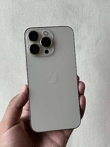 IPhone 13 Pro, Б/у, 128 ГБ, Золотой, Чехол, 74 %
