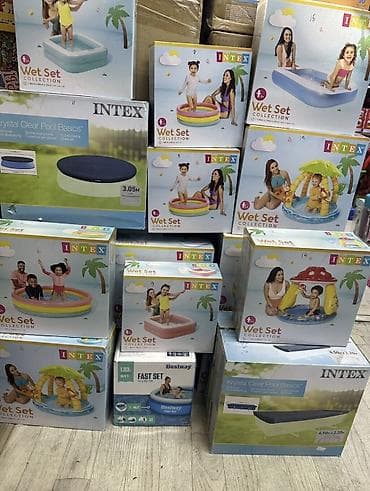 летние: ​🍄 Детский надувной бассейн INTEX «Грибок» с навесом от солнца! — 6
