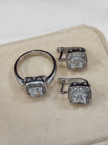 свадебные платья от производителя: Набор украшений, Проба 925, Женские, Новый — 11