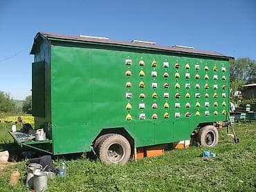 Передвижной павильон для пчеловодства (пчелоприцеп/кочевая пасека) -