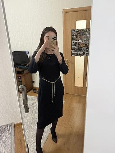 краска для джинсы: Платье BESSINI, арт. 102874 - Цвет: тёмно-синий (navy) - Размер: 40 — 2