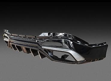 катафоты: Юбка заднего бампера Changan, цвет - Черный, Новый, Самовывоз — 4